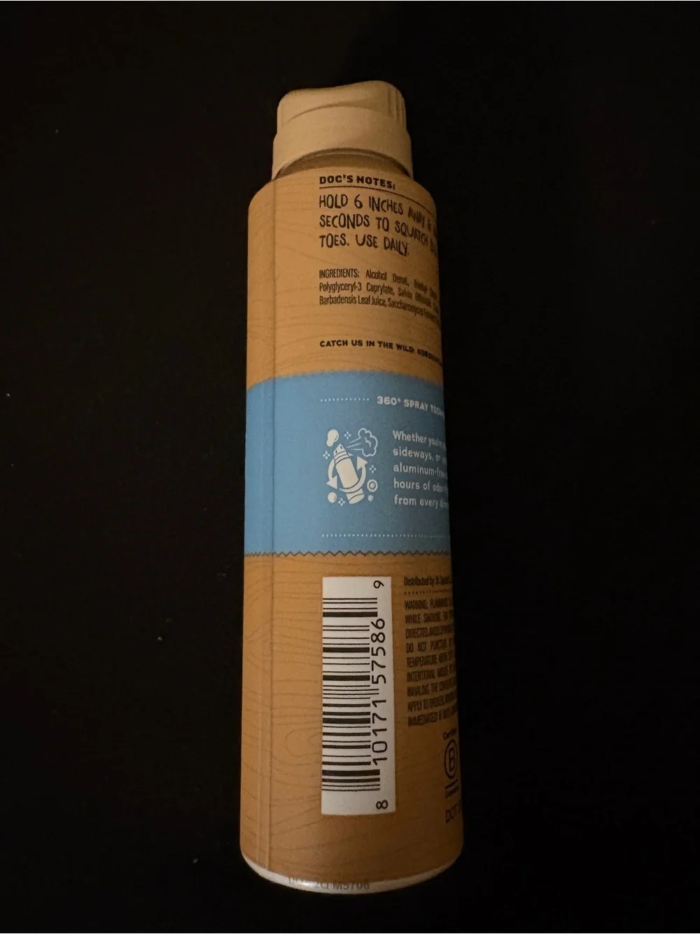 Dr. Squatch Coastal Mist Odor Squatching Spray Deodorant 4 oz Aluminum Free
